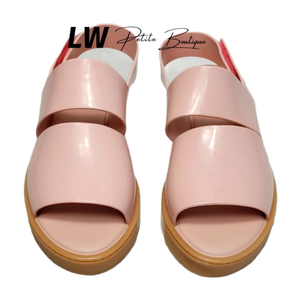 Melissa Soho Sandals Pink Beige US Wmns 9 - Picture 3 of 6